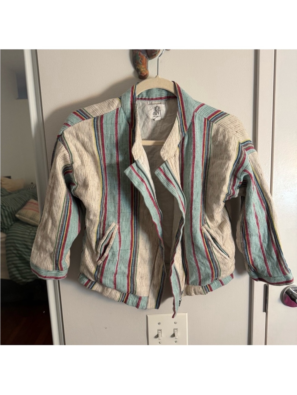 Anthropologie dRA LA Viola Striped Cropped Jacket | Multicolor | S - Picture 2 of 7